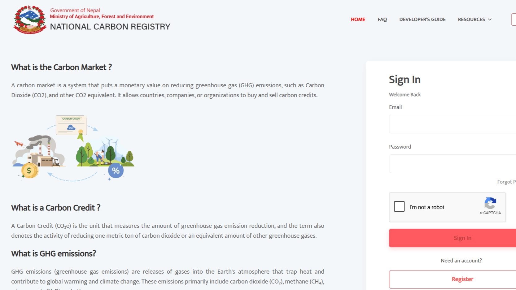 Carbon consulting and registry work